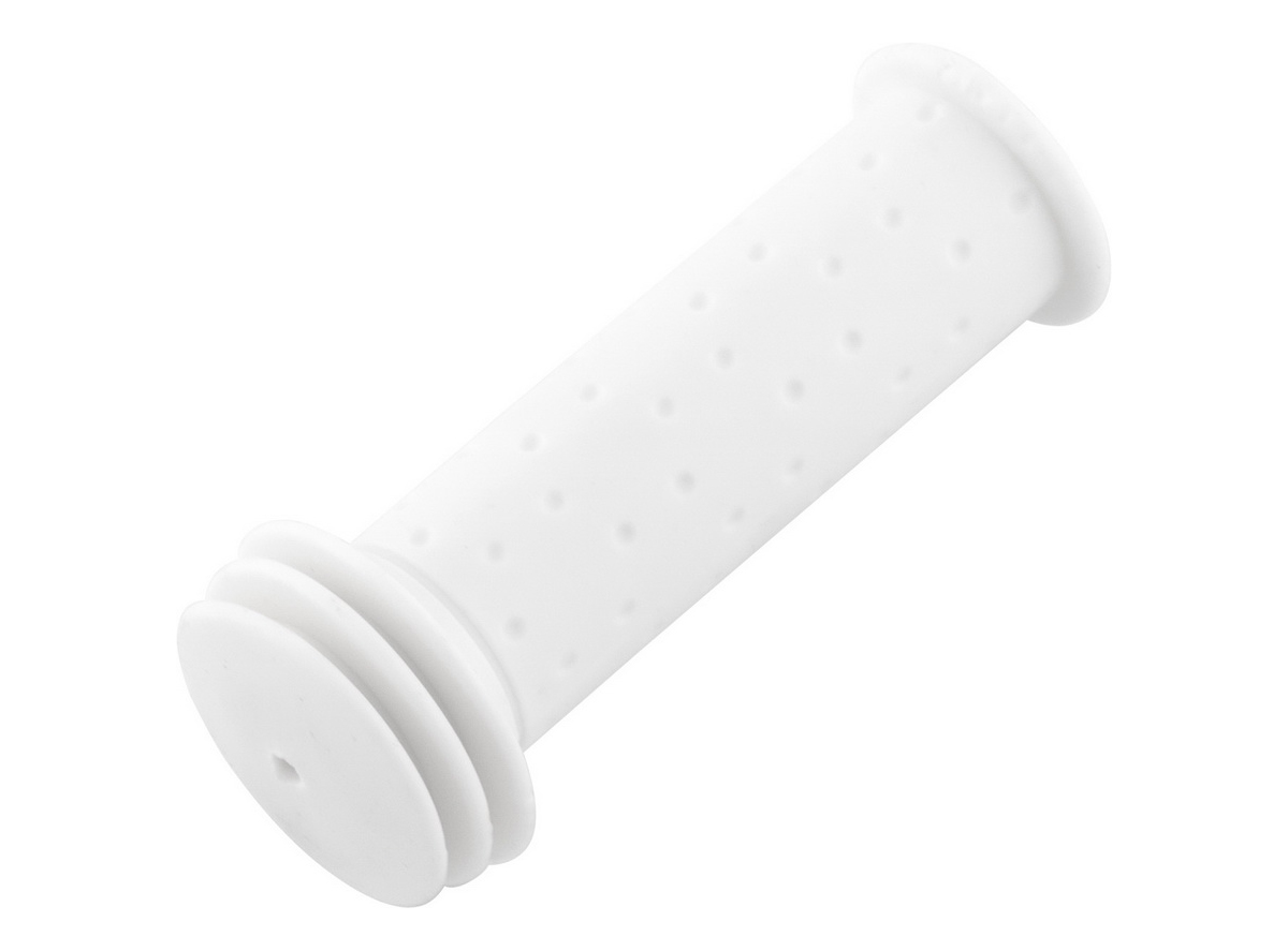 Ručke za dečije bicikle bele boje sa sigurnosnim krajevima