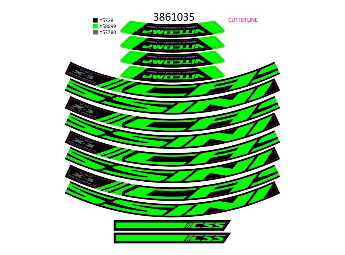NAL.P.KIN t+g 24x3.m neon zelene ys8099 2021 !