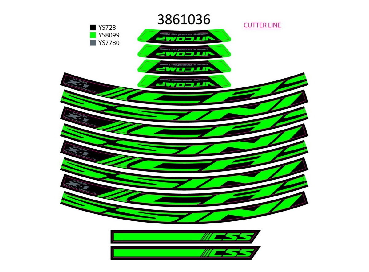 NAL.P.KIN t+g 26x1.m neon zelene ys8099 2021 !
