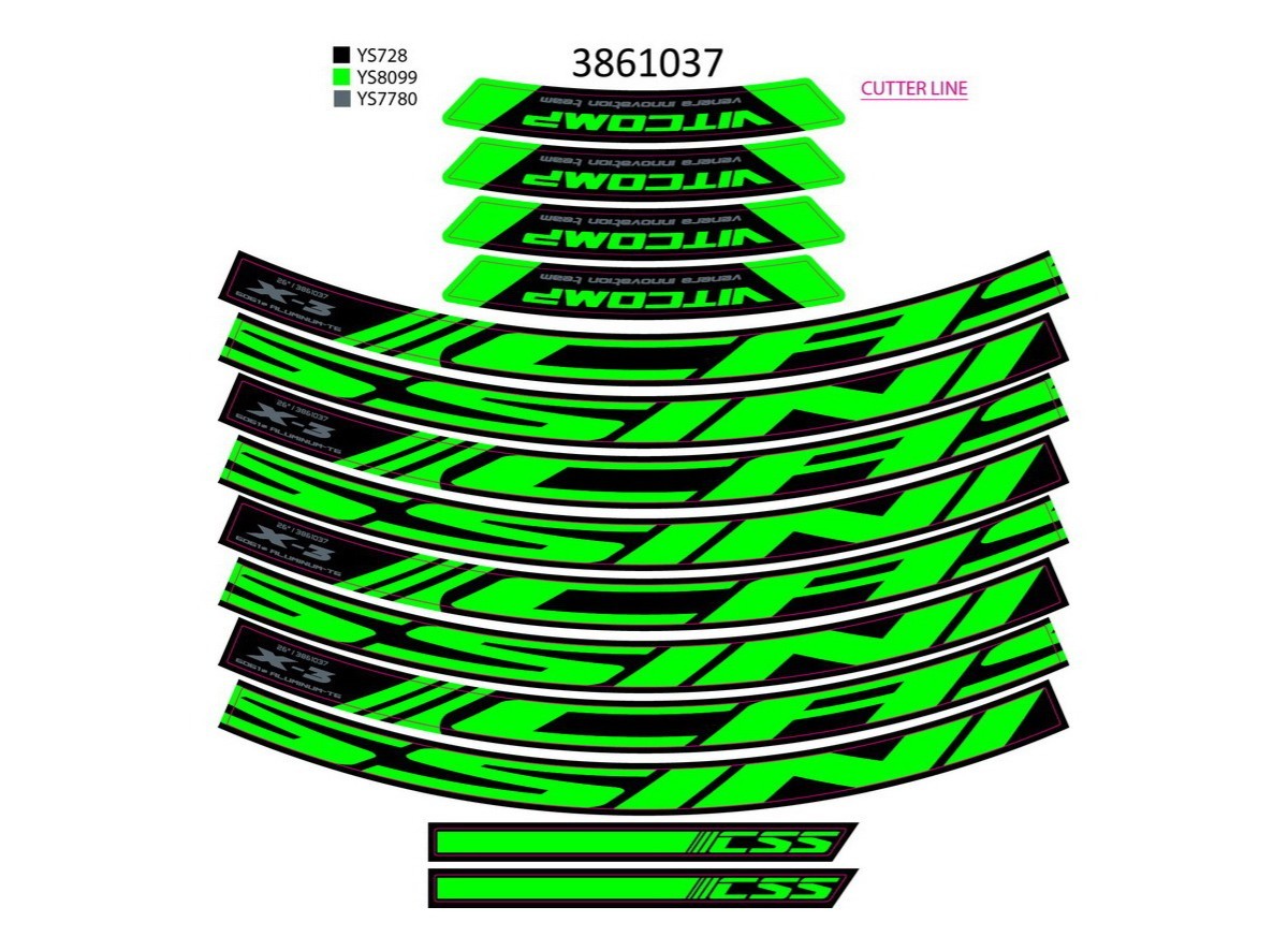 NAL.P.KIN t+g 26x3.m neon zelene ys8099 2021 !