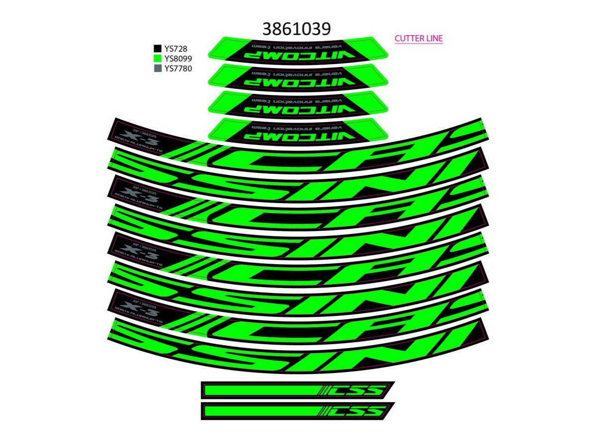 NAL.P.KIN t+g 28x3.m neon zelene ys8099 2021 !