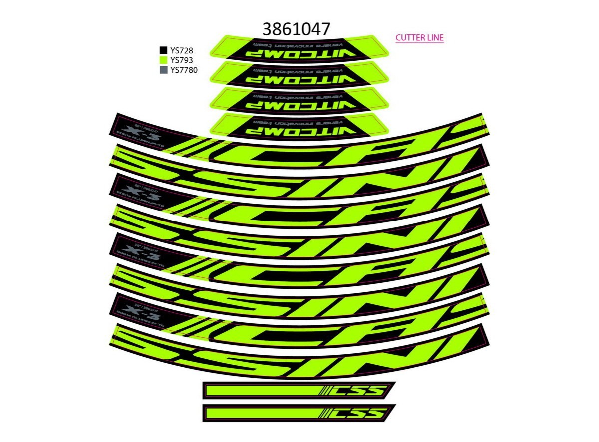 NAL.P.KIN Nal.t+g 28x3.m neon zute ys793 2021 !