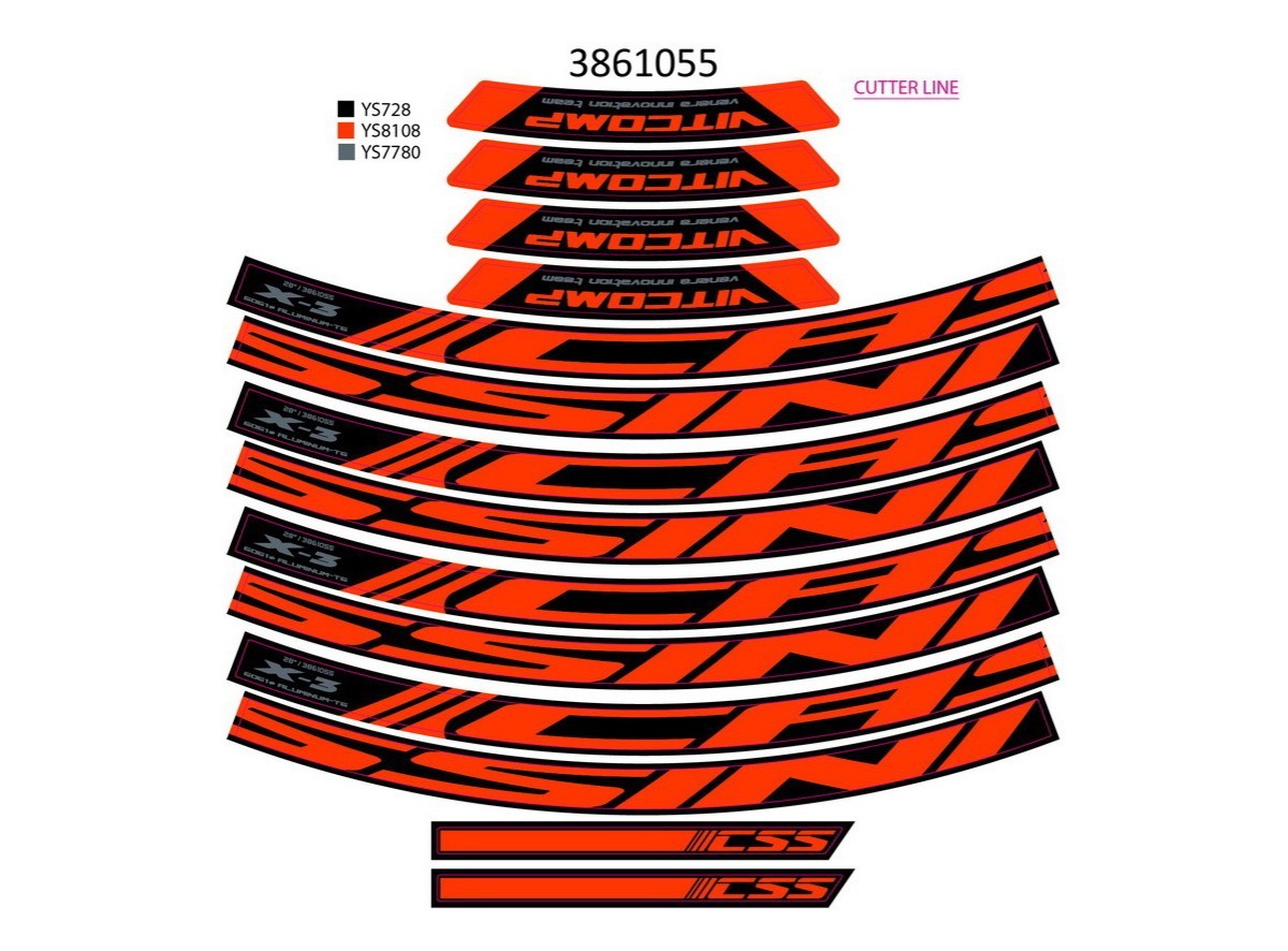 NAL.P.KIN  t+g 28x3.m neon narandzaste ys8108 2021 !