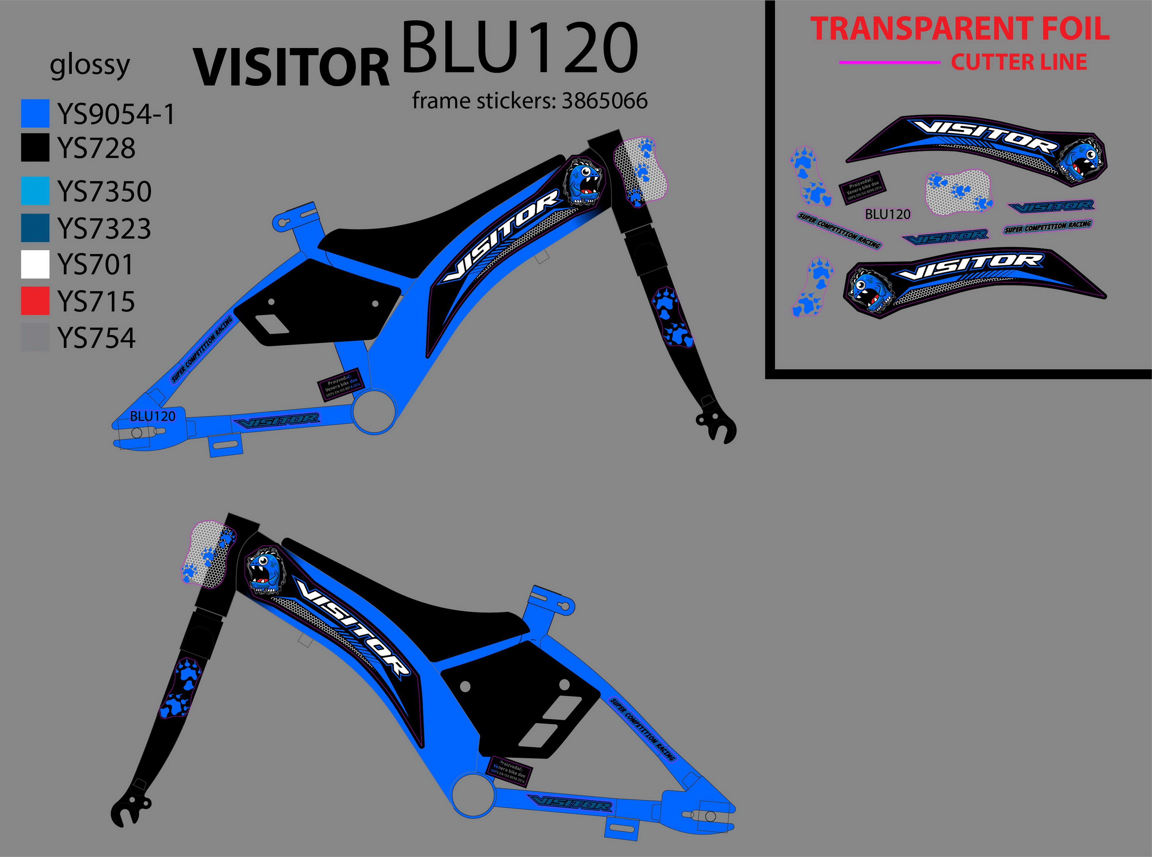 NAL.P.RAM.VEN sticker blu120 2021 @@@