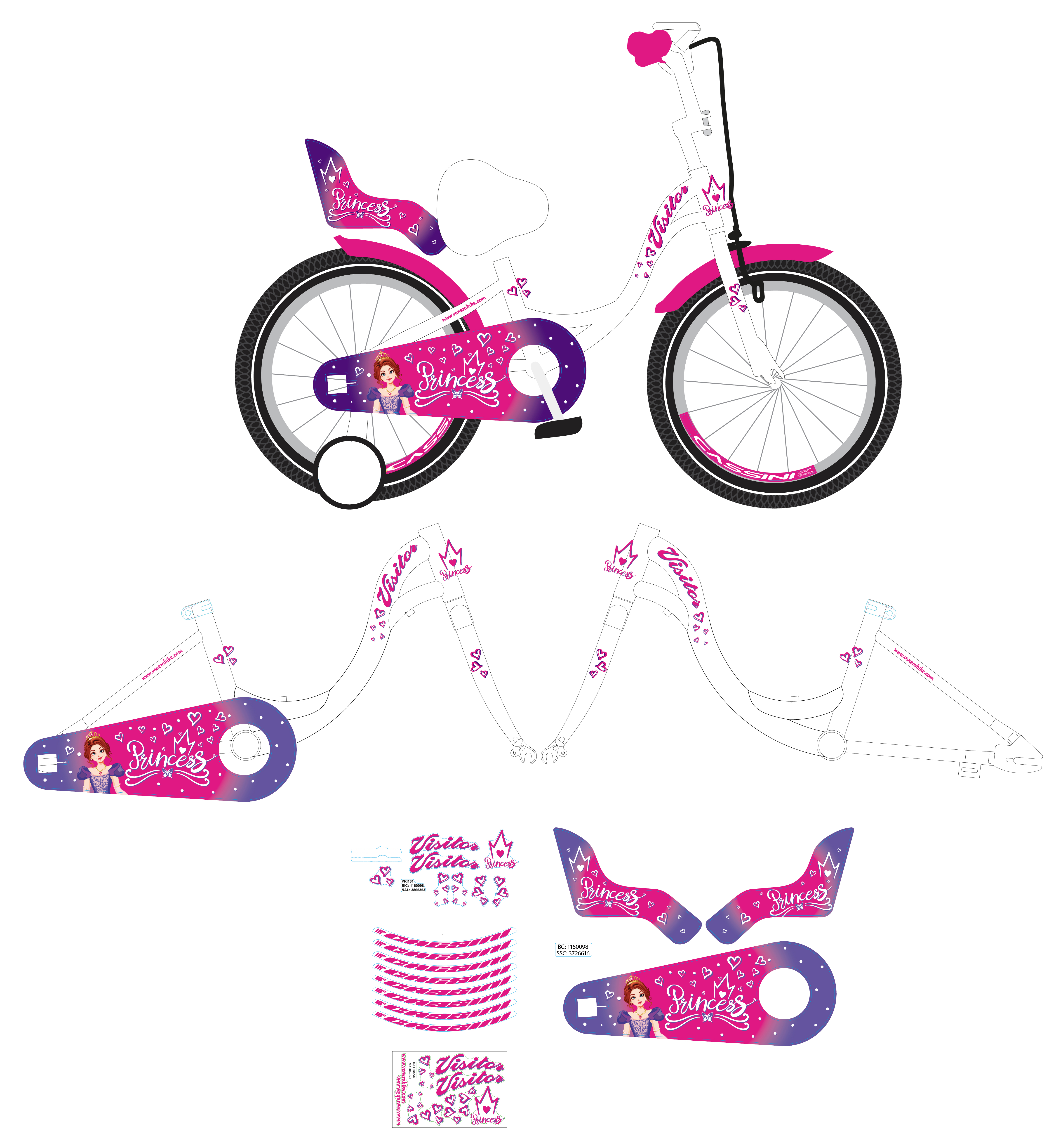 NAL.P.RAM.VEN STICKER PRI162DZTVKK/24AK9P14/16"9"