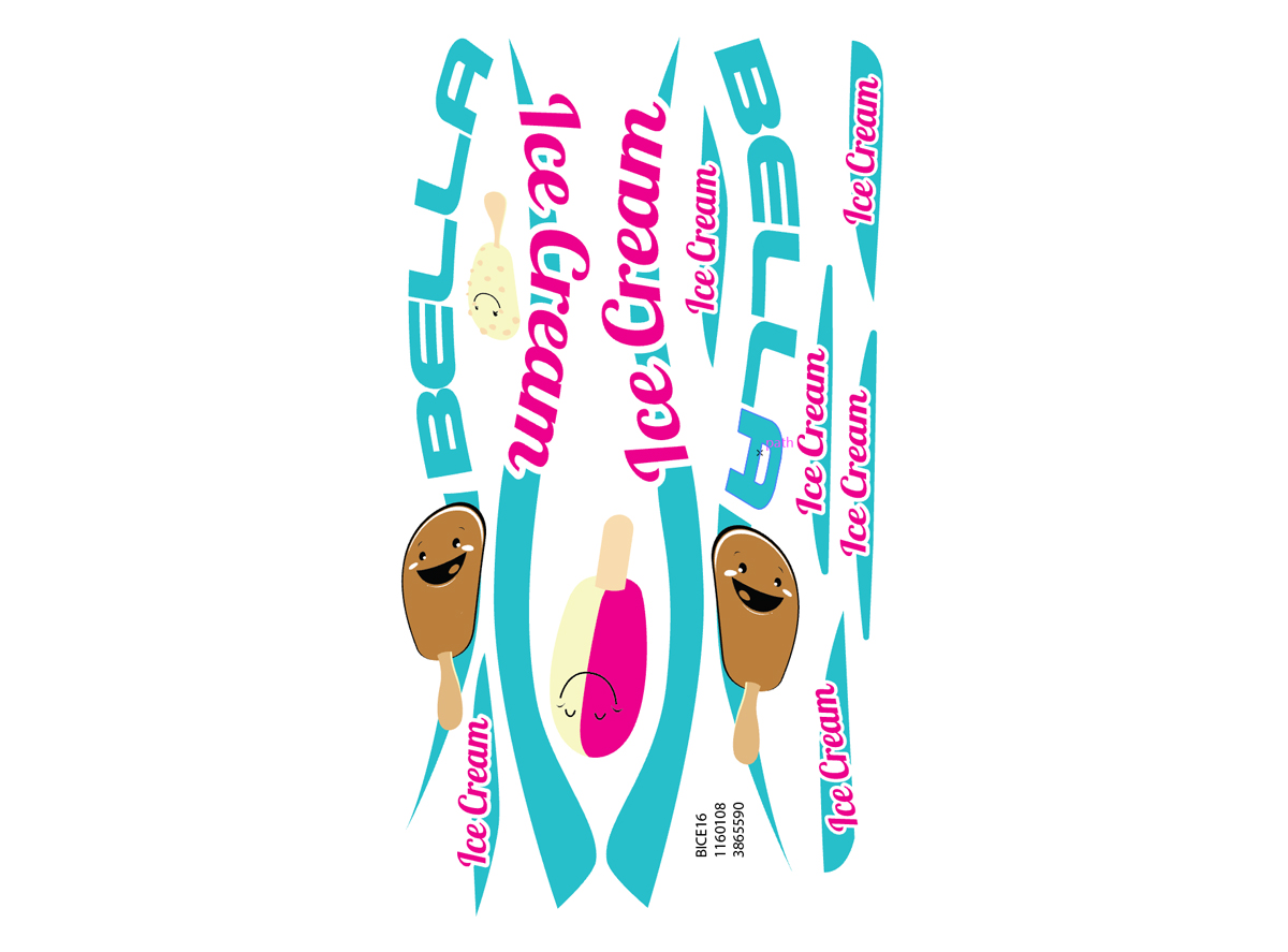 NAL.P.RAM. VEN ICE162DZTVKK/25AK9P14/16"9" BELA 161 16" VISITOR DELTA ICE CREAM TURQUOISE / WHITE 20