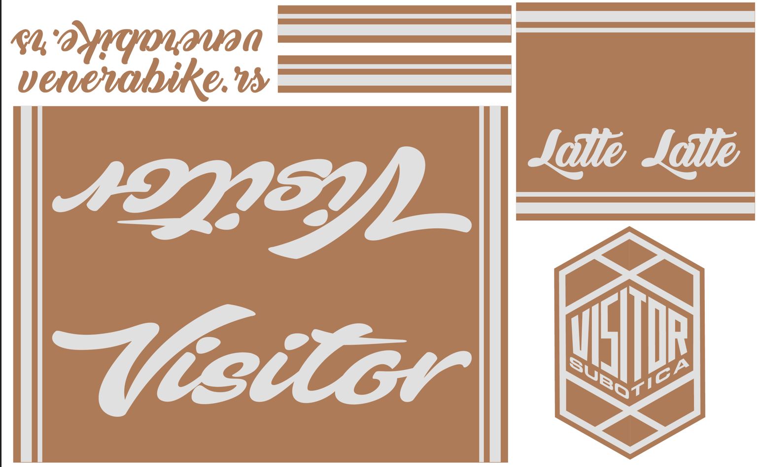 NAL.W.EU.RAM PVC STICKER BRAON NA SREBRNOJ FOLIJI MANDER 28" 2024