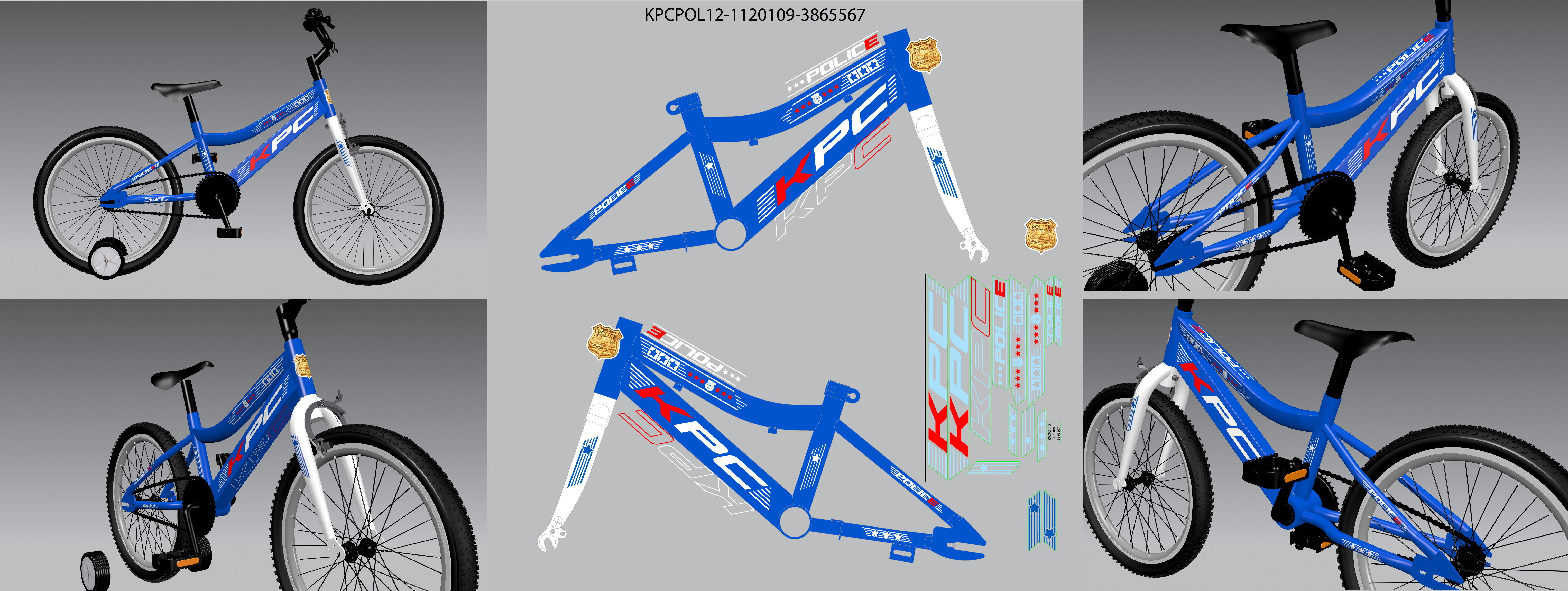 NAL.P.RAM. VEN 122DMTVKK/251R14P1/8" 12" SAFETY KPC PLAVI POLICE 2025 EUR1