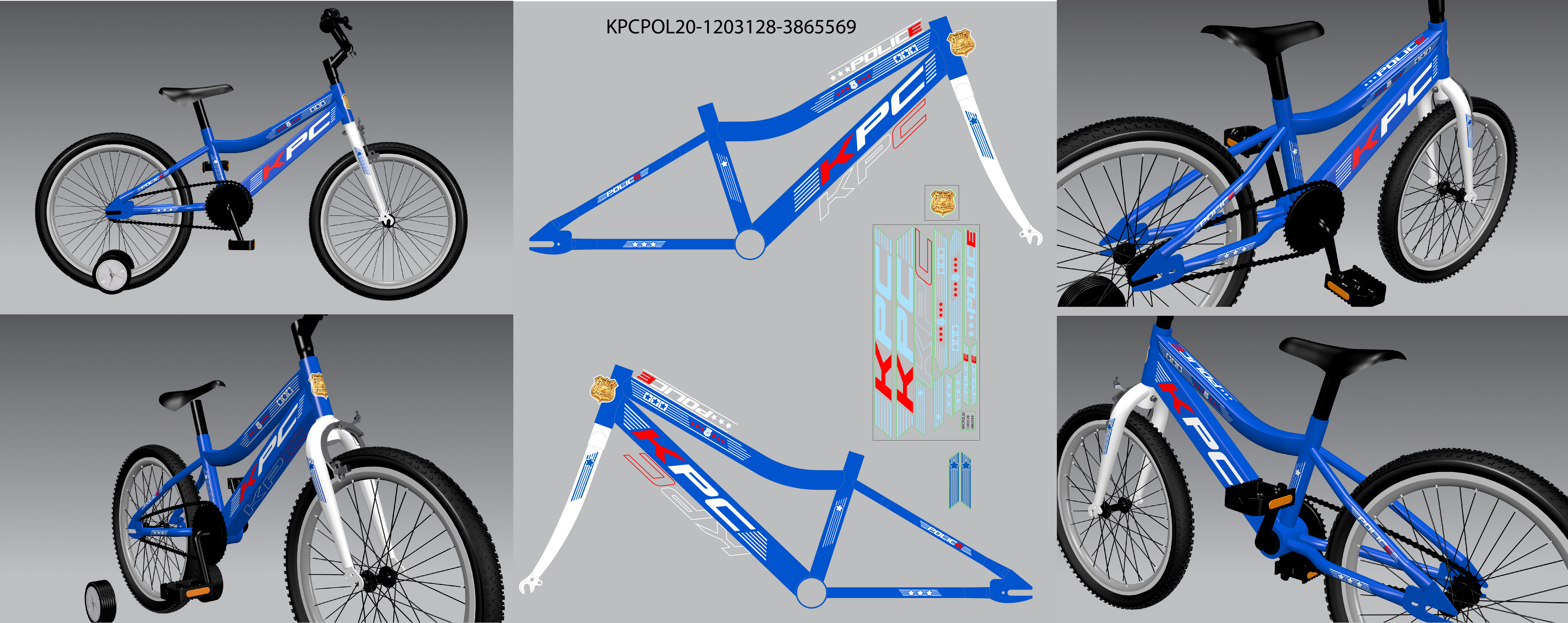 NAL.P.RAM. VEN 202DZTVKK/251R10P8/10" 20" SAFETY KPC PLAVI POLICE 2025 EUR1