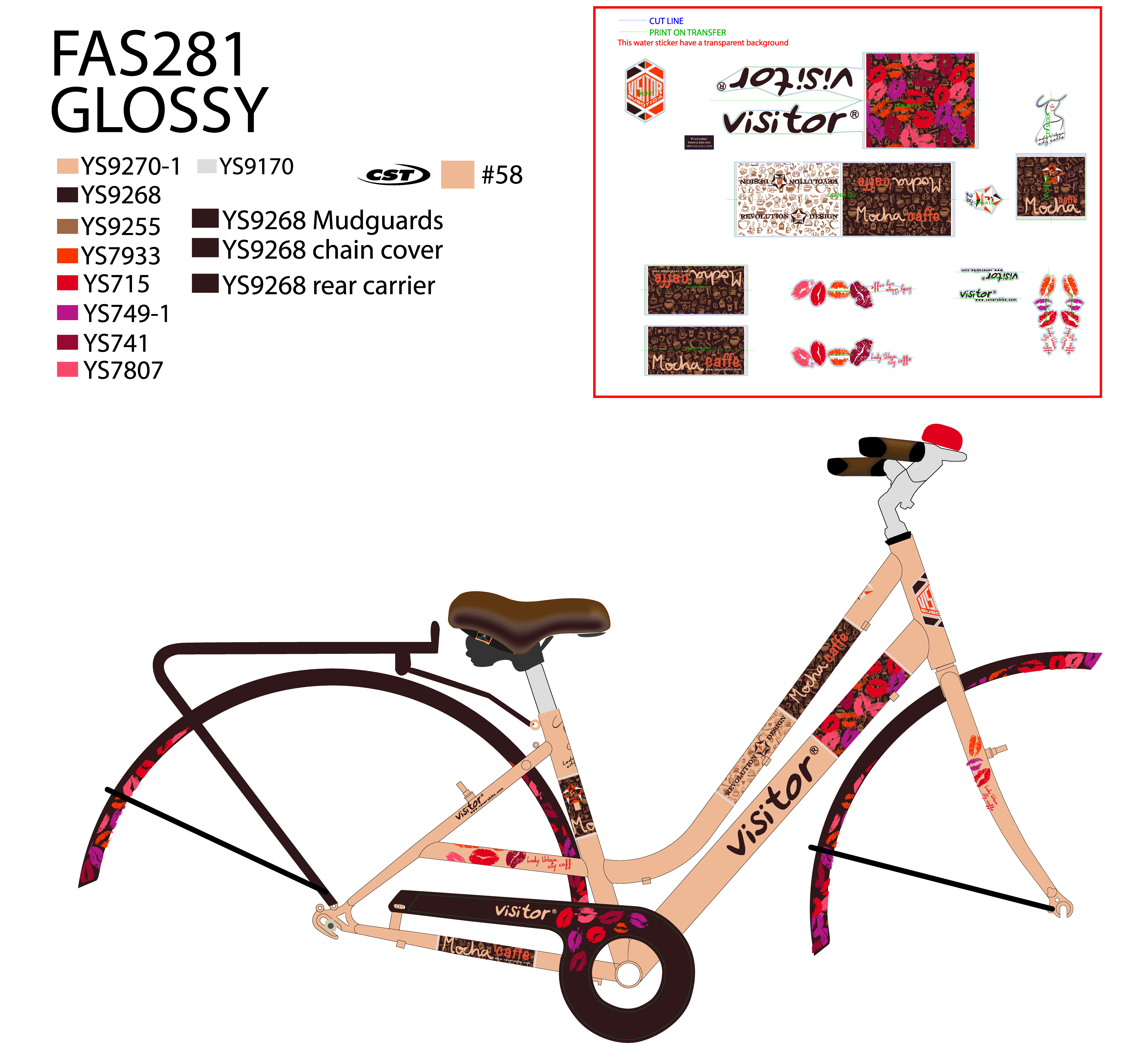 FAS281 28/17 F.RAM KINA ZA FASHION MOCHA CAFFE BRAON 2021