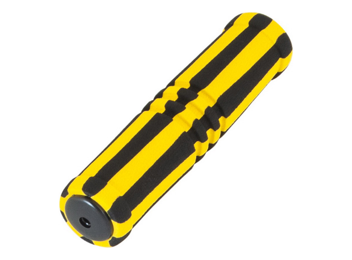 Sunđer volan ručke prugaste žute-crne 125mm