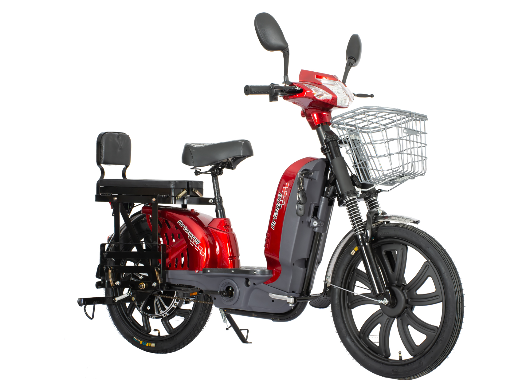Elektricni bicikl arizona mk4 crveno sivi
