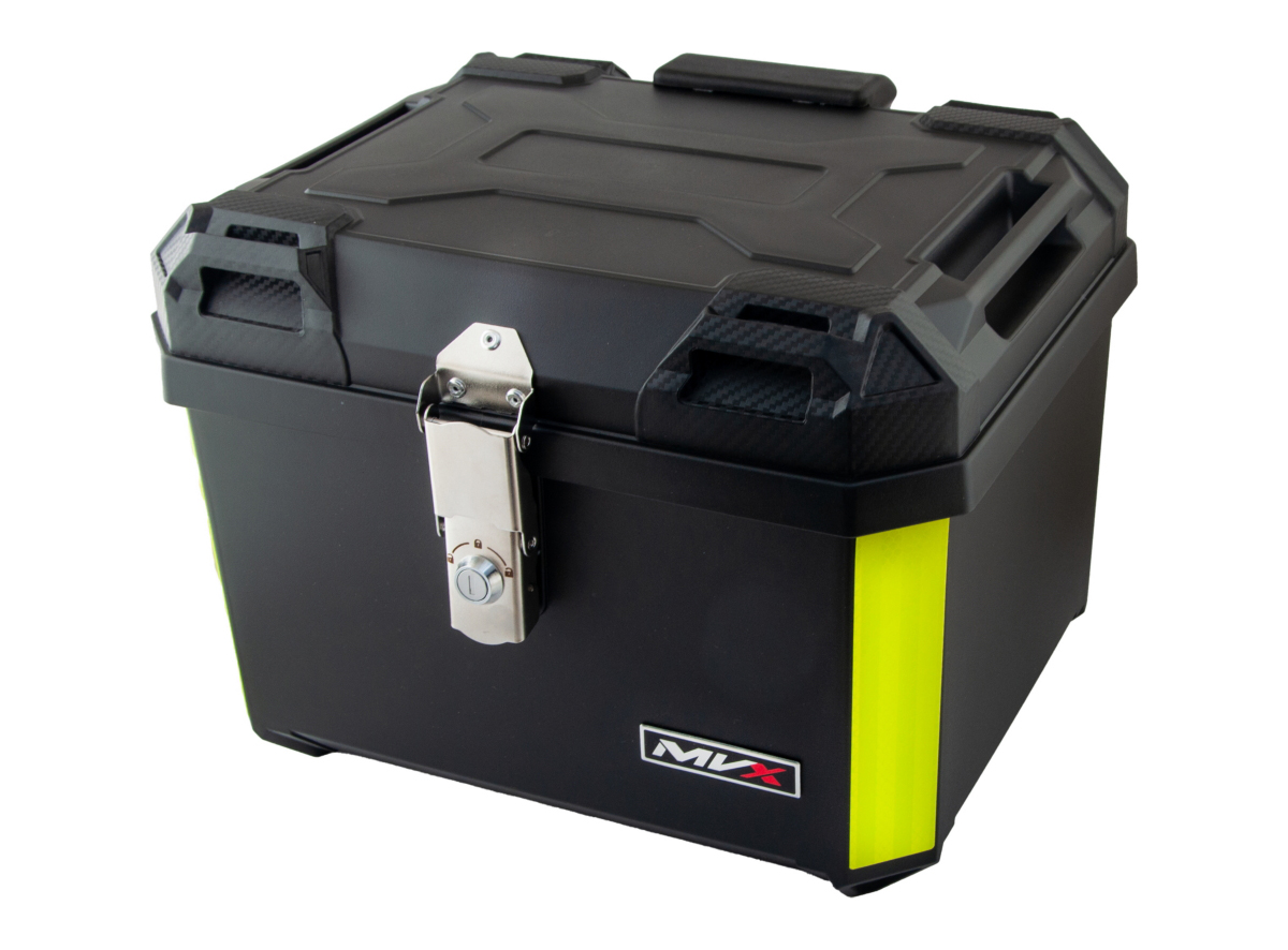 Kofer za motor zadnji crni sa naslonom 45L 42.5X34.5X32.5CM