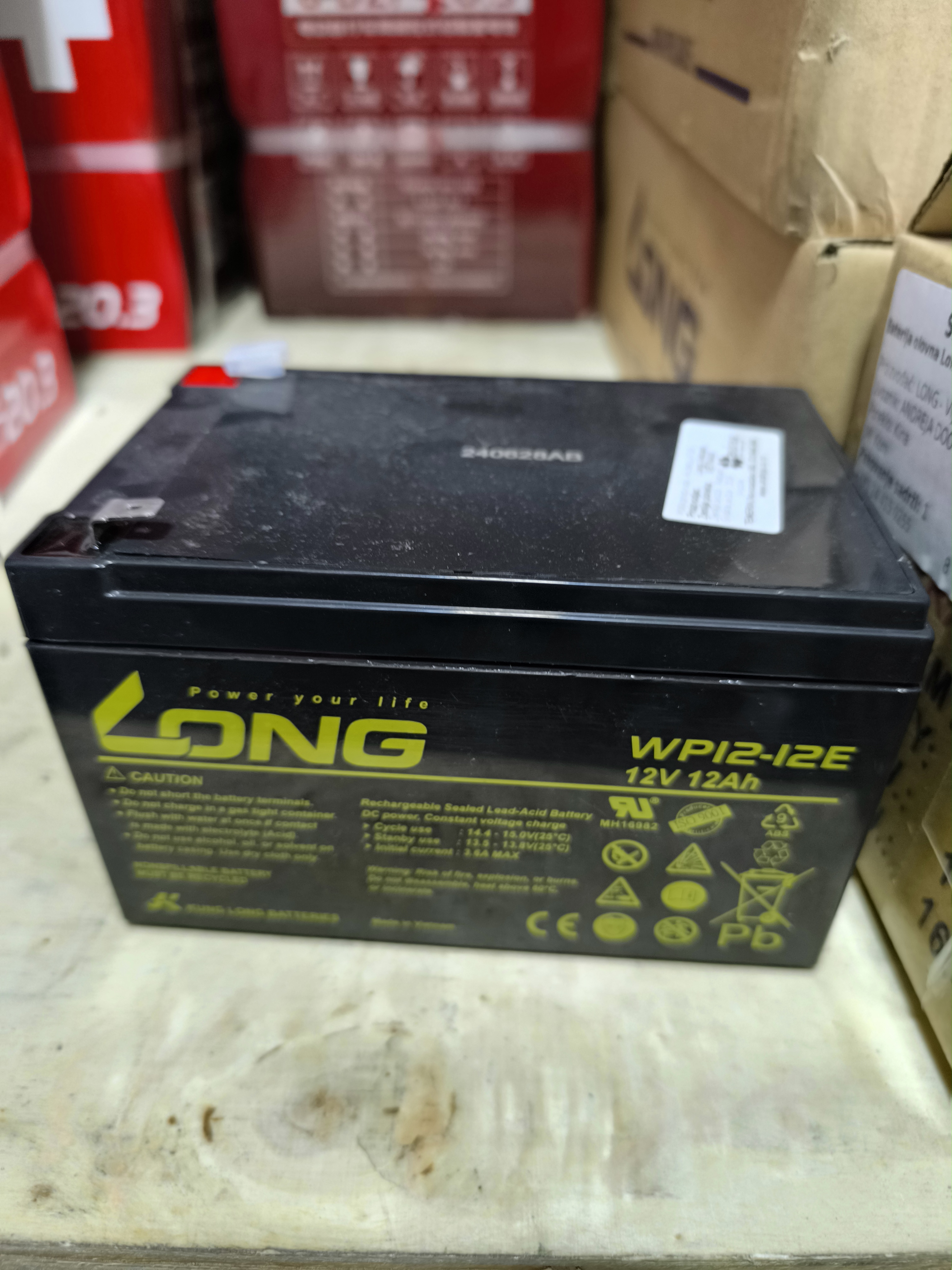 AKUMULATOR STACIONARNI LONG 12V 12AH WP12-12E