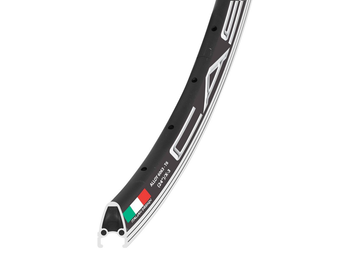 ALU PROFIL V5 27.5 CRNI ZA OBRUCEVE DUPLI ZID DUZ.5630mm DB0508-X3B~1