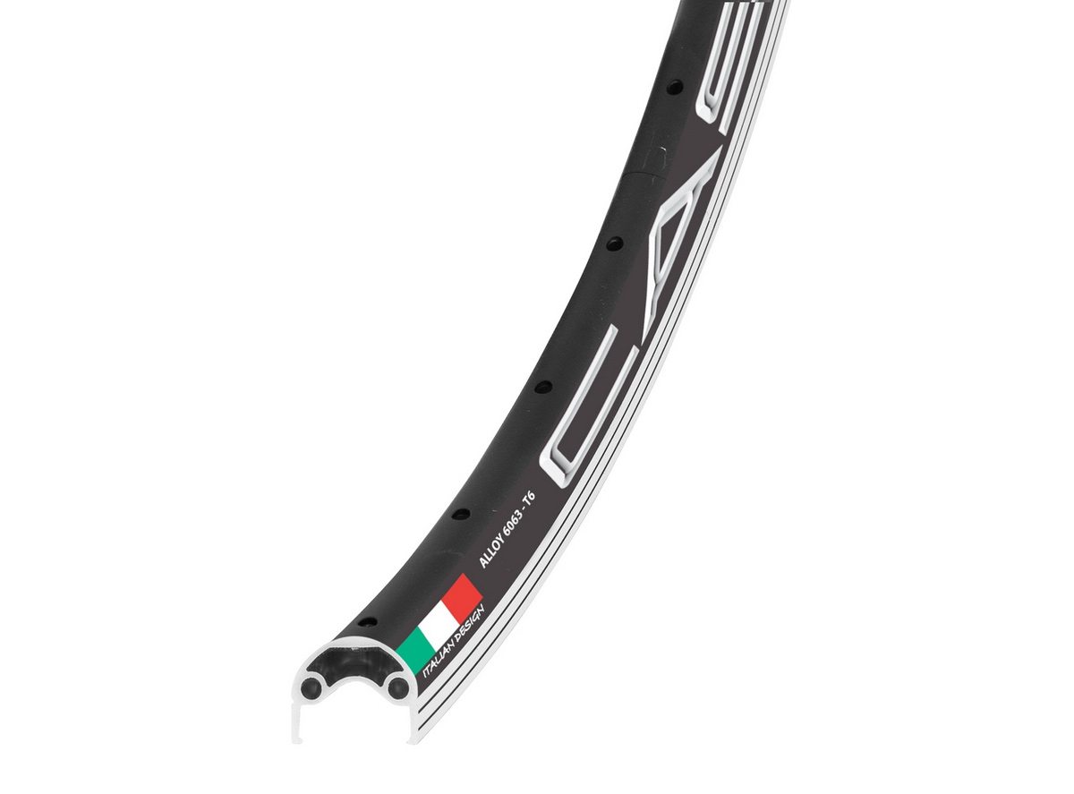 ALU PROFIL V1 24 CRNI ZA OBRUCEVE DUPLI ZID DUZ.4950mm DB0509-X1B