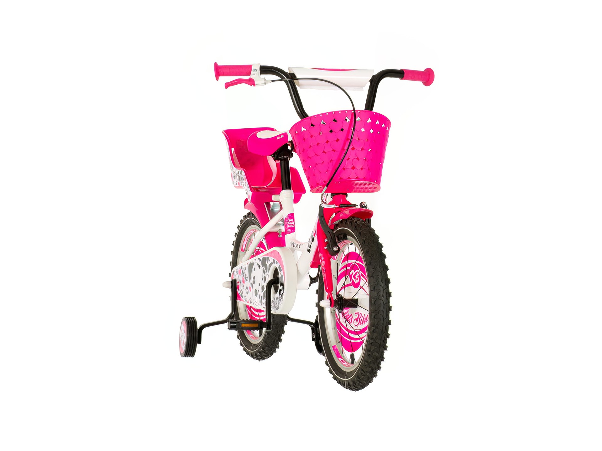 Visitor dalmation bicikla roza bela-dal160