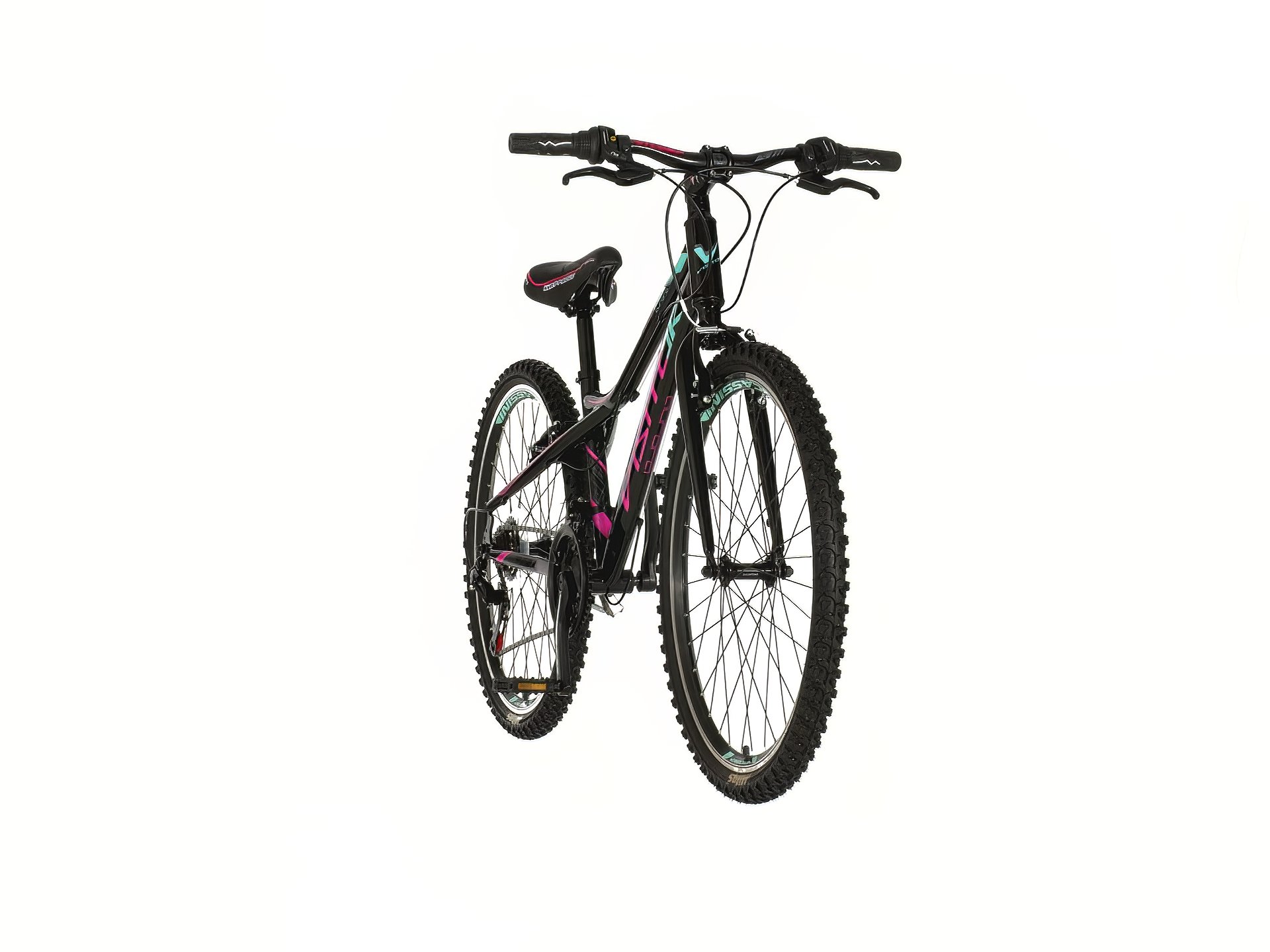 Visitor aurora bicikla crno roza-aur263