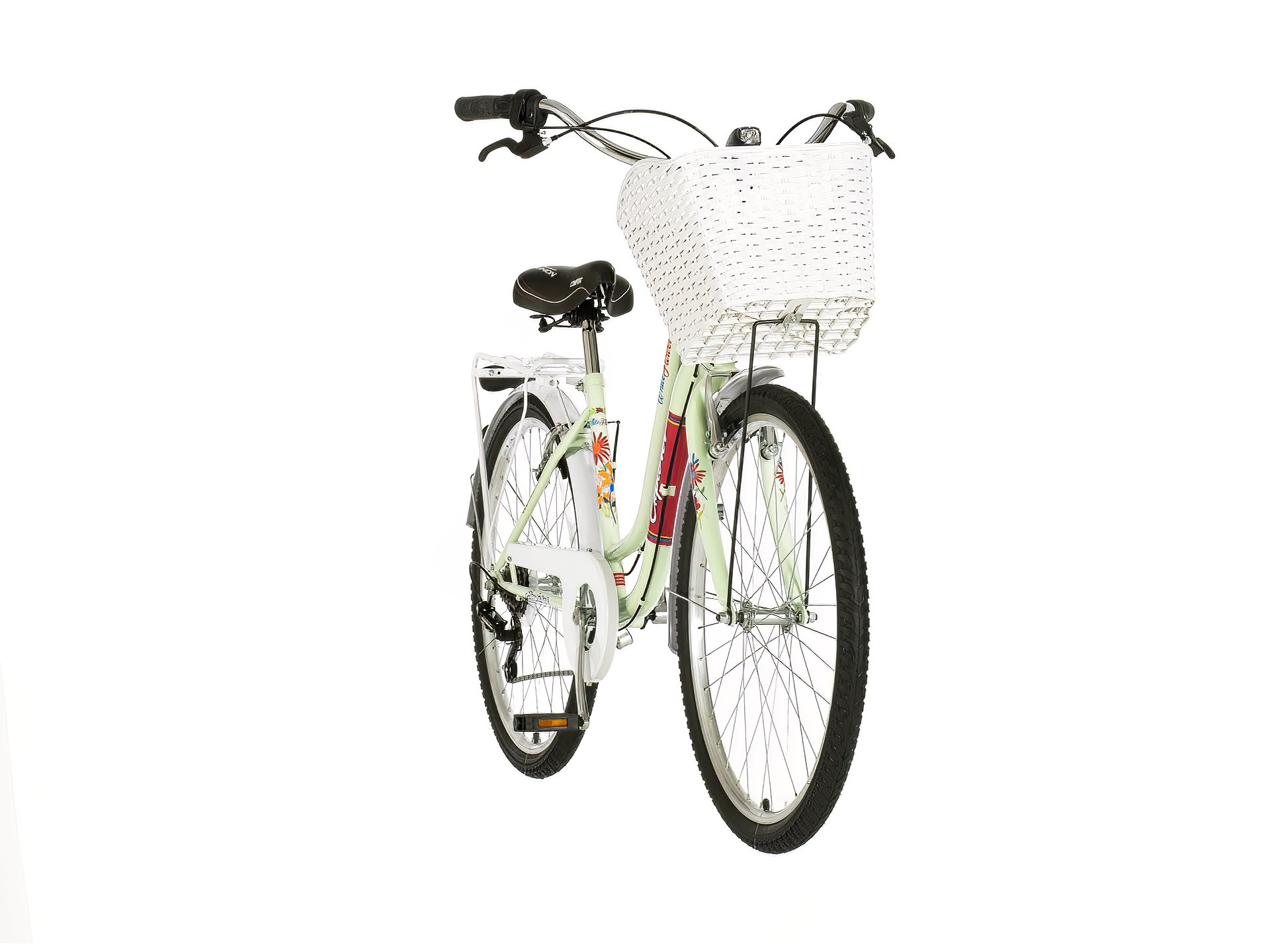 White flower explorer bicikla zeleno roza-lad262s6