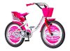 Kids bicikla visitor roza bela-dal200
