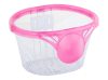 Korpa dečija sitno pletena sa plastičnim štitnikom roza