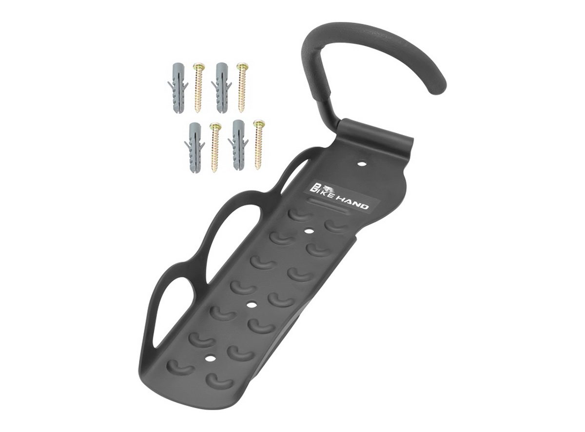 Kuka za kačenje bicikli montaža na zid crna