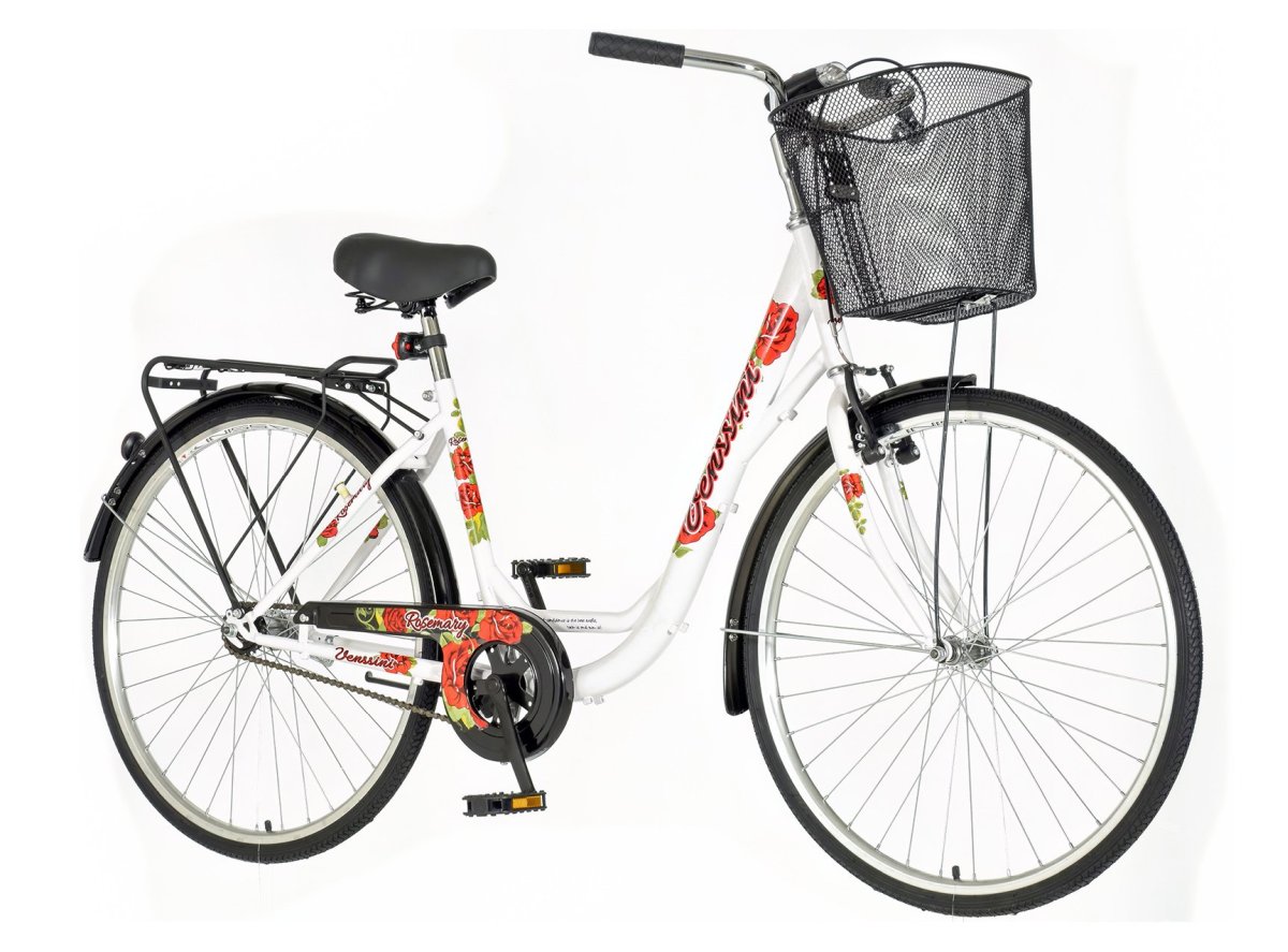 Bicikl Venssini Diamante Rosemary 26x1.3/8" belo roze