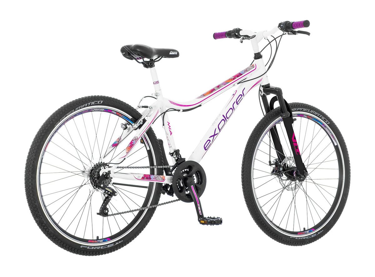 Explorer force bicikla belo roza-for265am