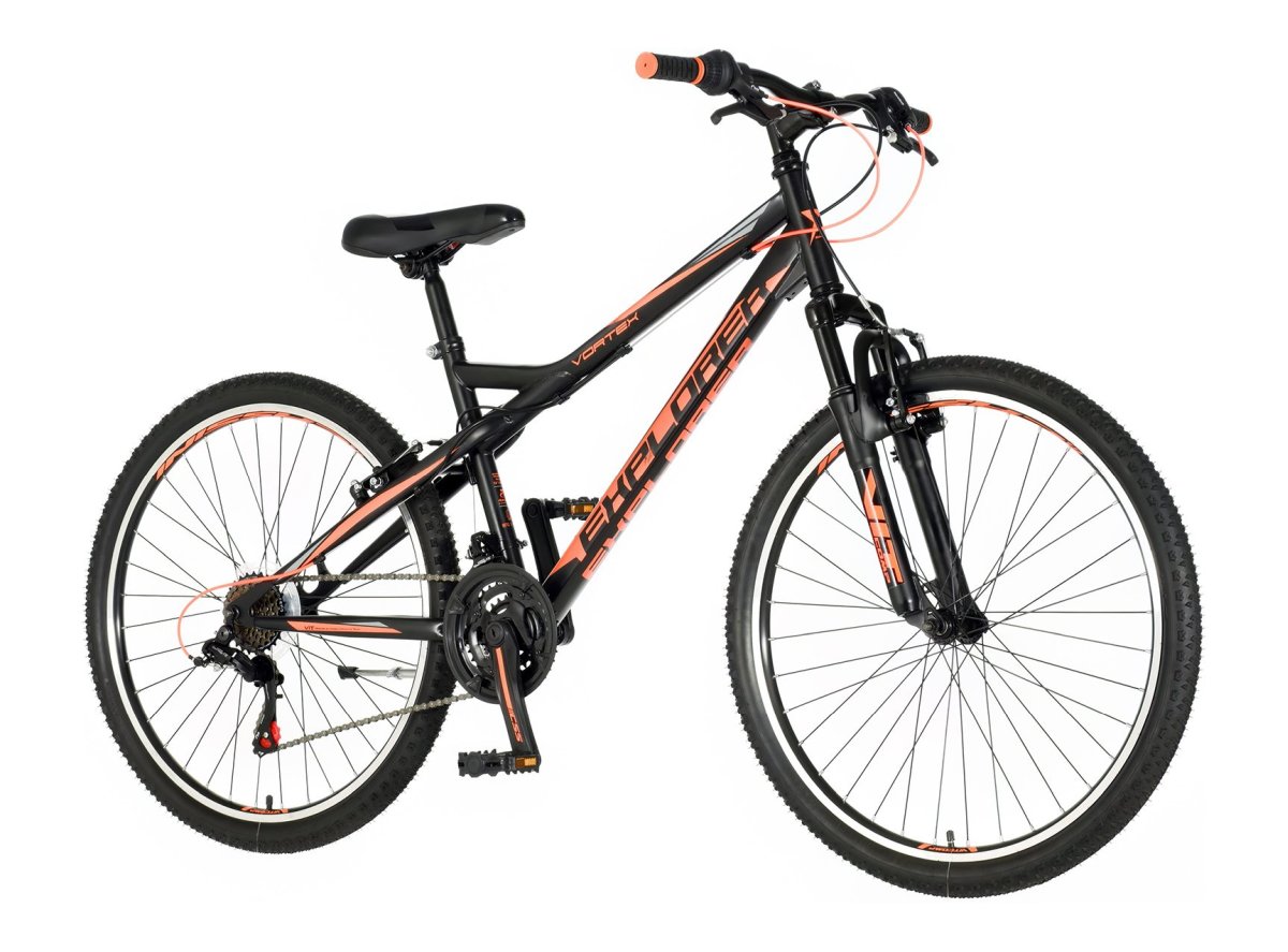 Explorer vortex mtb bicikla crno narandžasta-vor261am