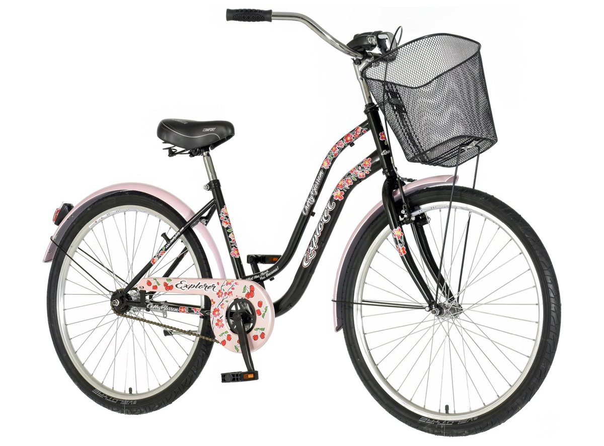 Fashion bicikla explorer crno roza-lad261kk