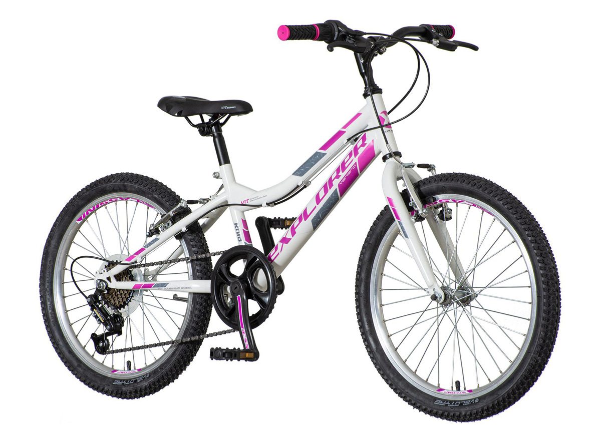 Kids bicikla explorer belo roza-rhi208s6