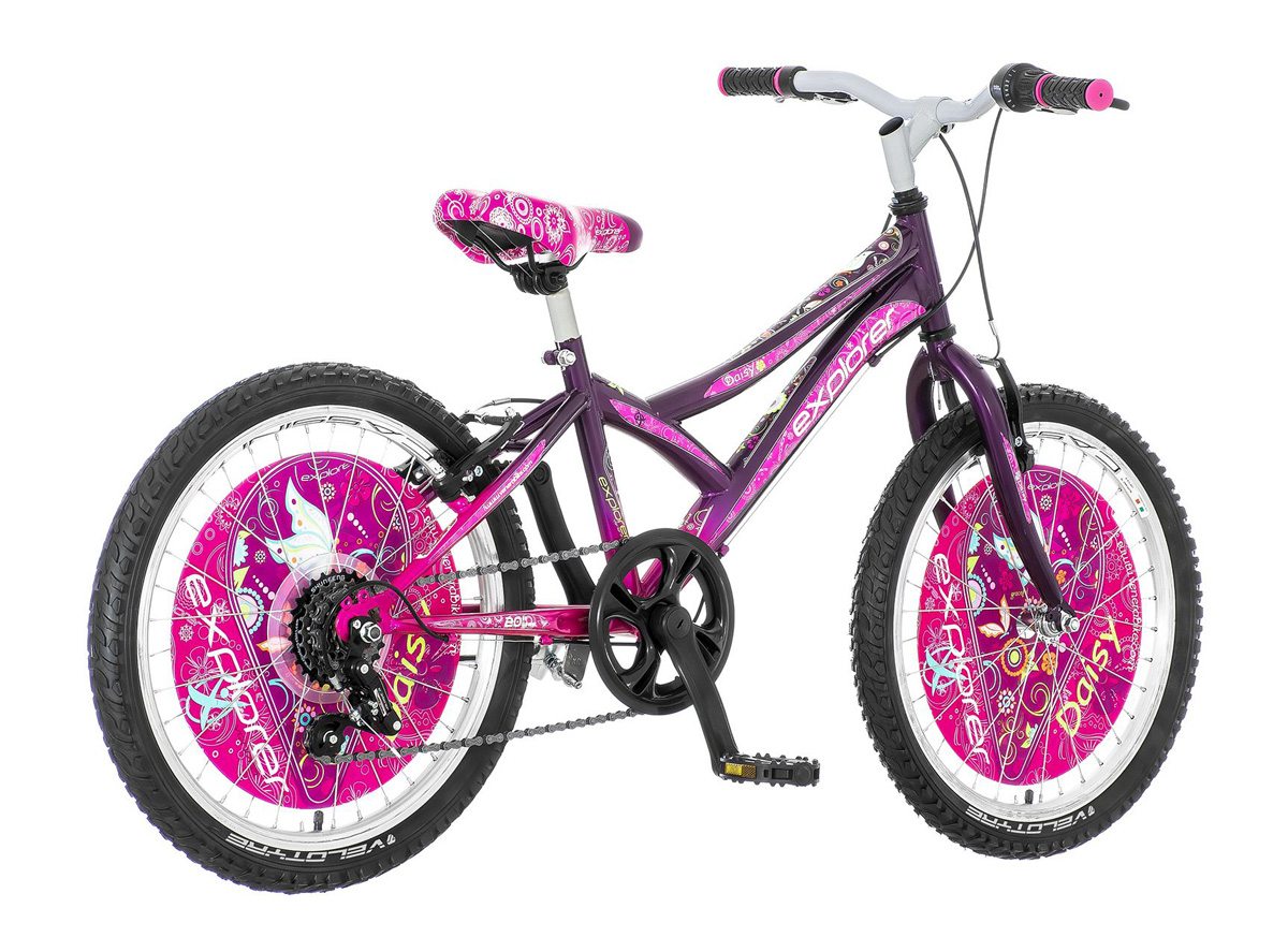 Ljubičasto roza daisy ženska dečija bicikla -spy205