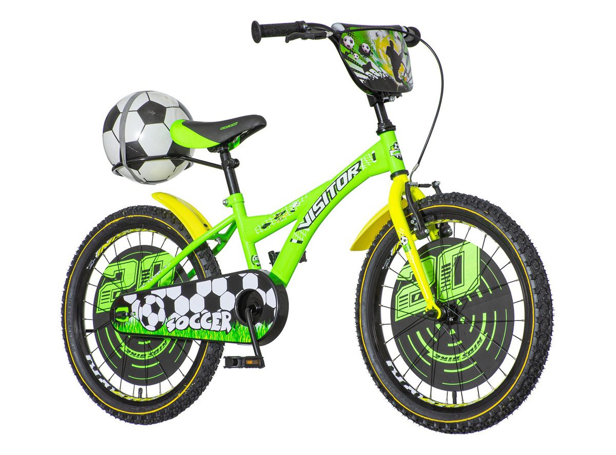 Soccer visitor bicikla zeleno crna-soc200