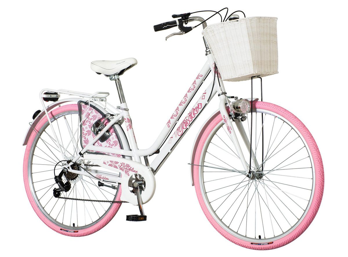 Visitor madeline bicikla belo roza-fas286s6