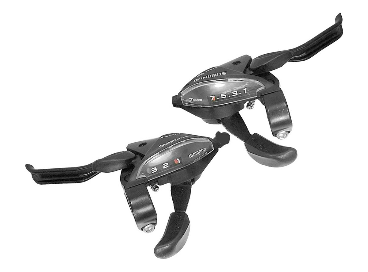 Ručice menjača/ kočnice shimano 3/7 brzina astef5102lsbl+rv7cl