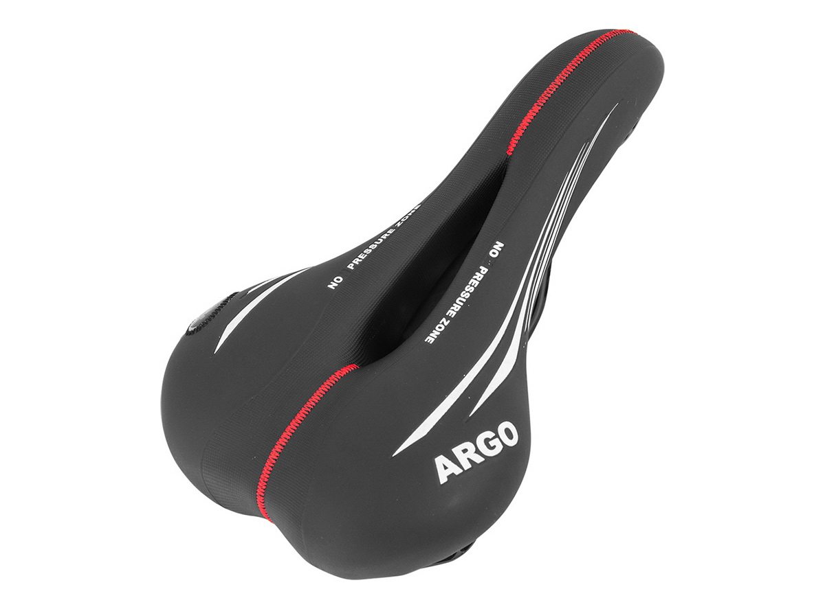 Sedlo mtb crno belo sa crvenim štepom (art.1370) argo