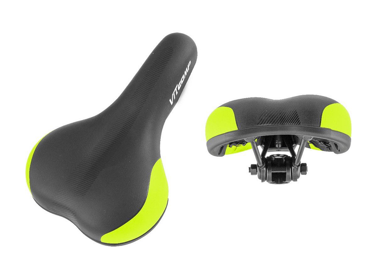 Sedlo mtb twin crno neon žuto