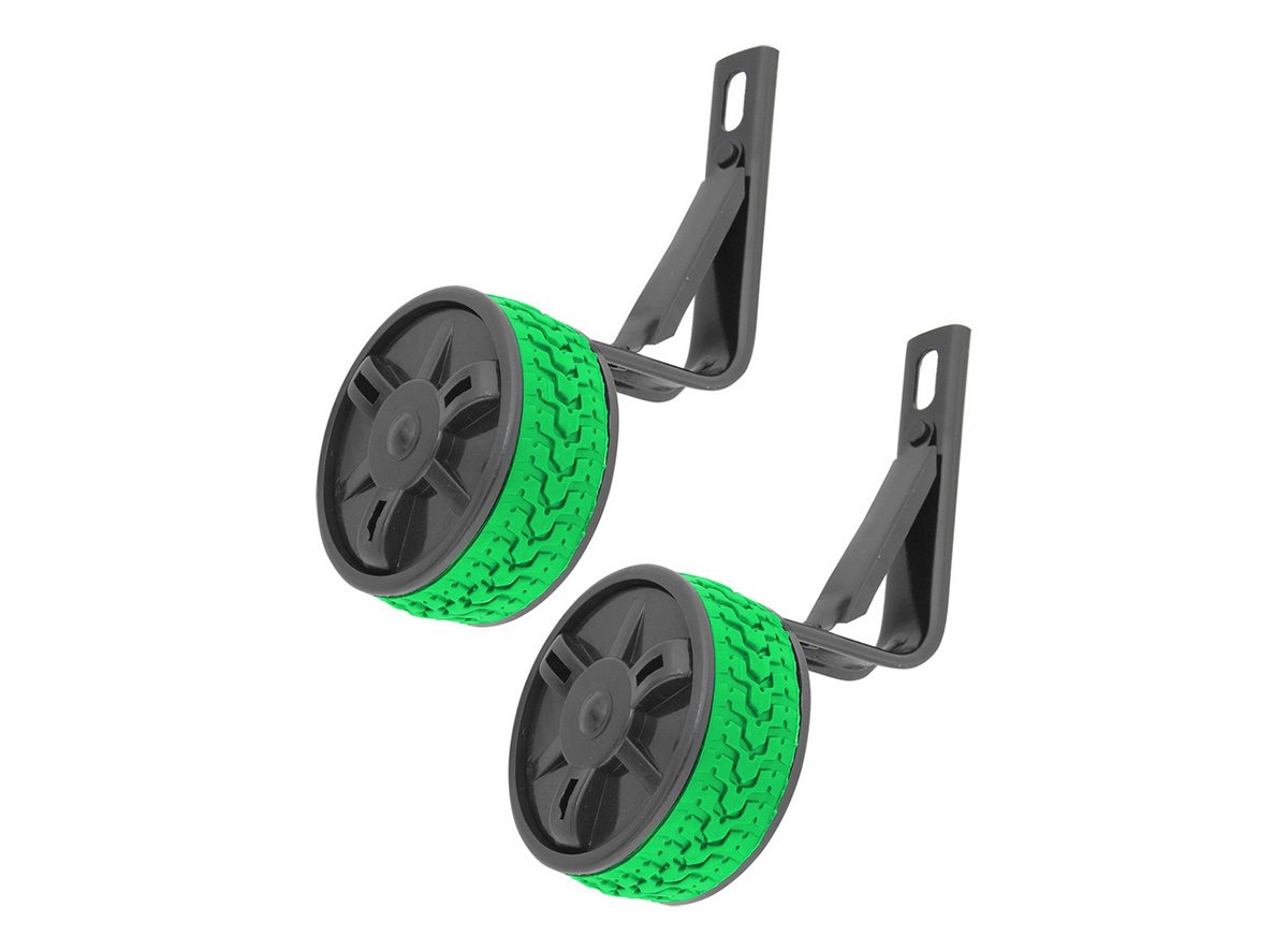 Pomoćni točkići crni nosač zeleni širi točkići veličina 12”