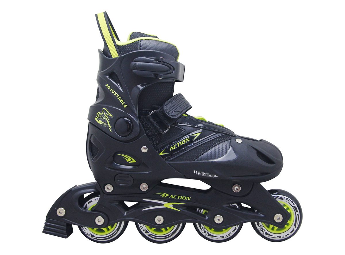 ROLER L (40-43) CRNO SIVI PVC ABEC-5 PU TOČKIĆI