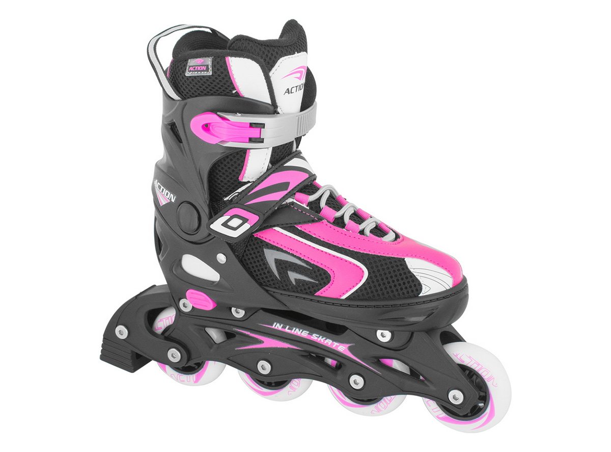 ROLER S (33-36) CRNO ROZI PVC ŠINA ABEC-5