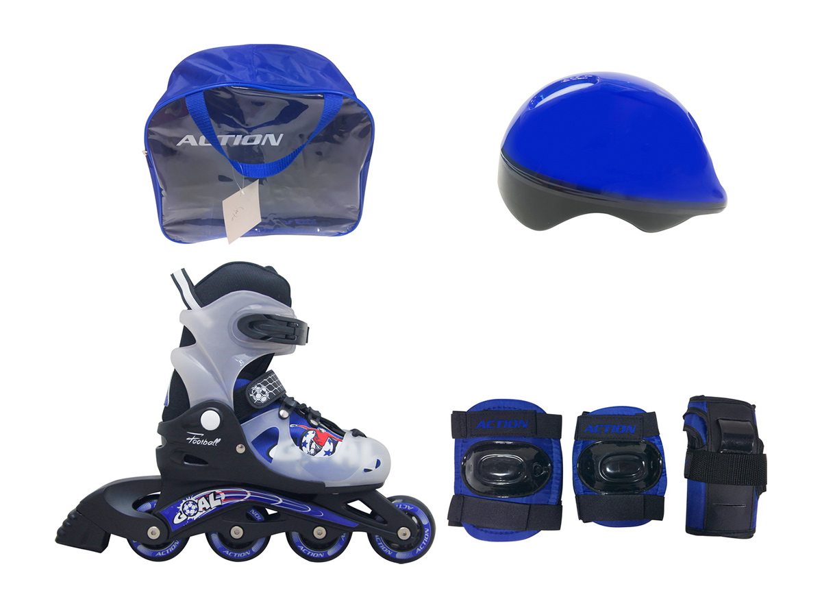 ROLER DEČIJI SET S (30-33) PLAVI PVC ABEC-5