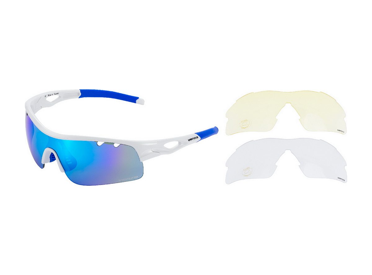 Venzo naočare u kutiji 100% uv zaštita belo plave