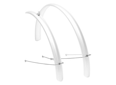 Blatobran Eurofender 26x1.3/8" PVC beli 48 mm širina Eco type montaža