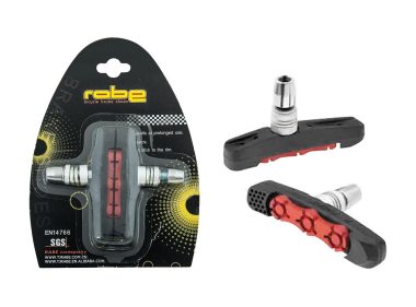 Pakne v-brake abs crno crvene 70mm