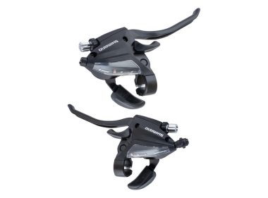 Ručice menjača i kočnice shimano stef50 3/8 crne estef51r8