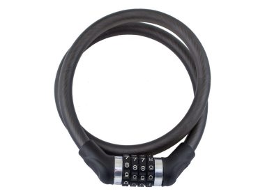 Brava na šifru 4 broja sajla obložena silikonom 15x1000mm crna