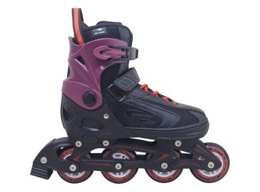 ROLER M (37-40) CRNO CRVENI ALU ABEC-5 PU TOČKIĆI
