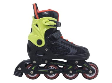 ROLER XS (29-32) CRNO NEON ZELENI ALU ABEC-5 PU TOČKIĆI