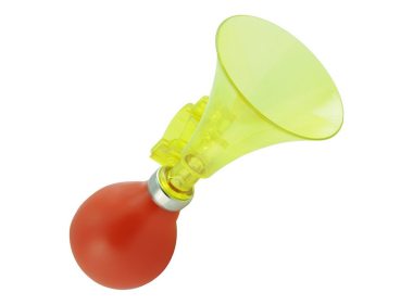 Truba dečija pvc prozirna žuto/ crvena guma