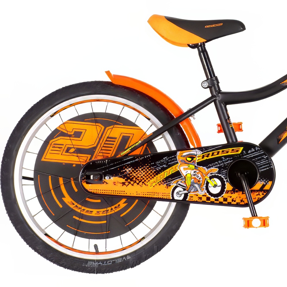 Bicikl Visitor Moto cross 20" crno narandžasti